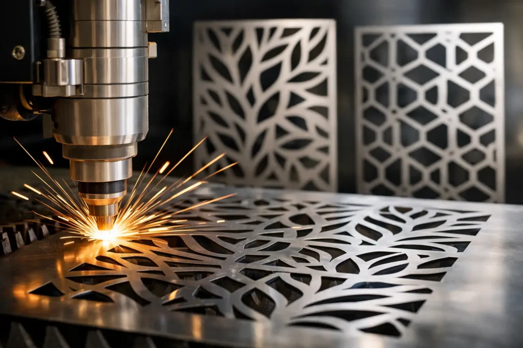 Laser Cutting for Custom Metal Screen Design