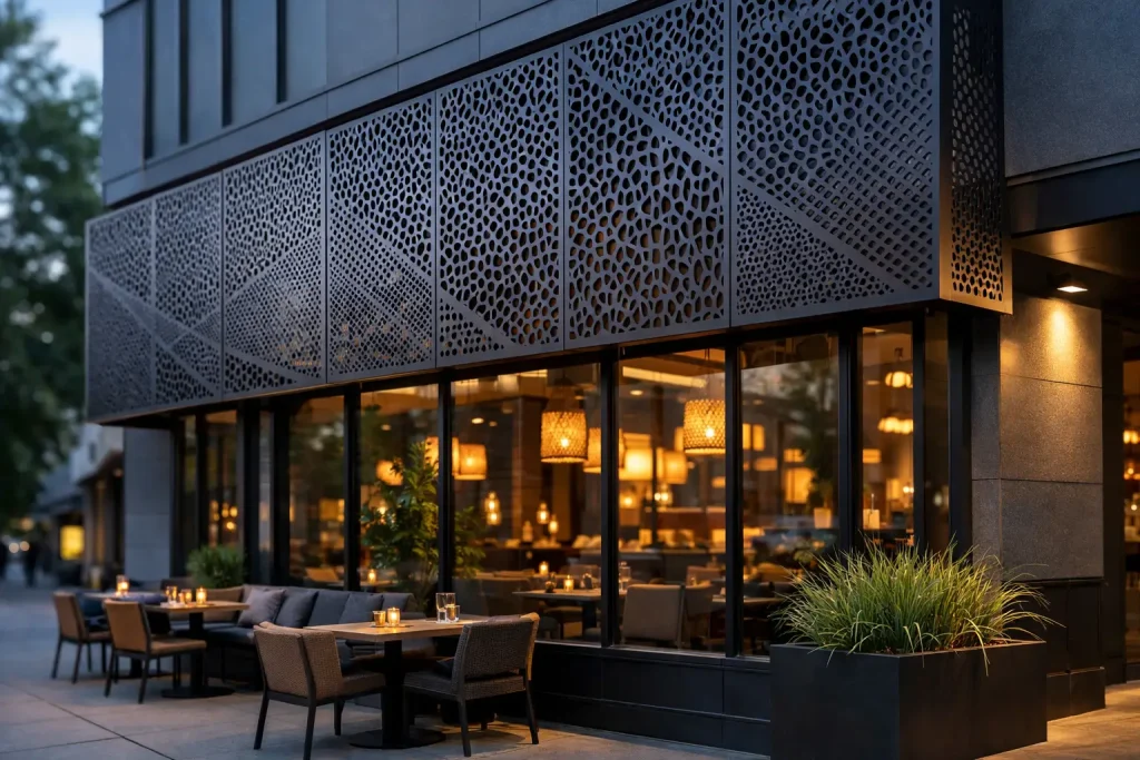Restaurant Facade Screens That Earn Their Keep